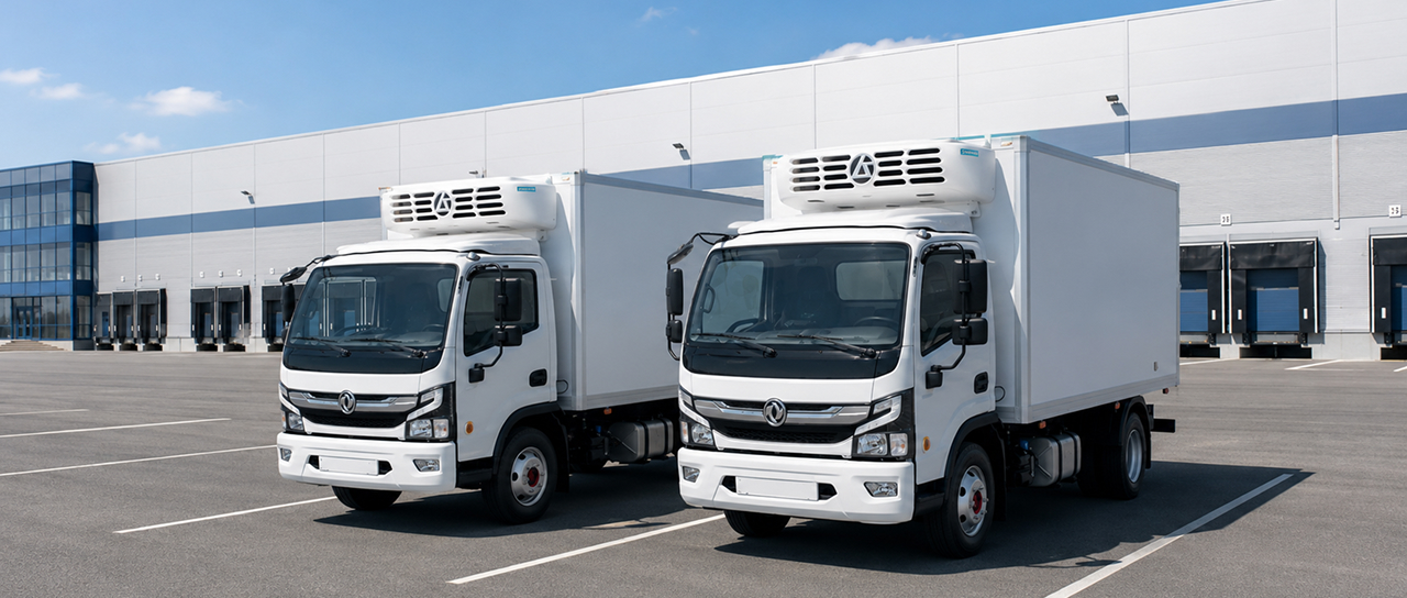 Рефрижераторы Элинж для грузовых перевозок: выбор и монтаж на Dongfeng